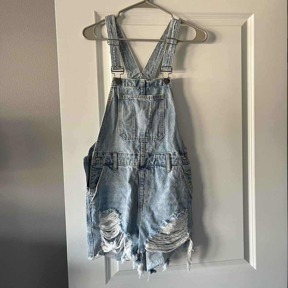 Denim overalls